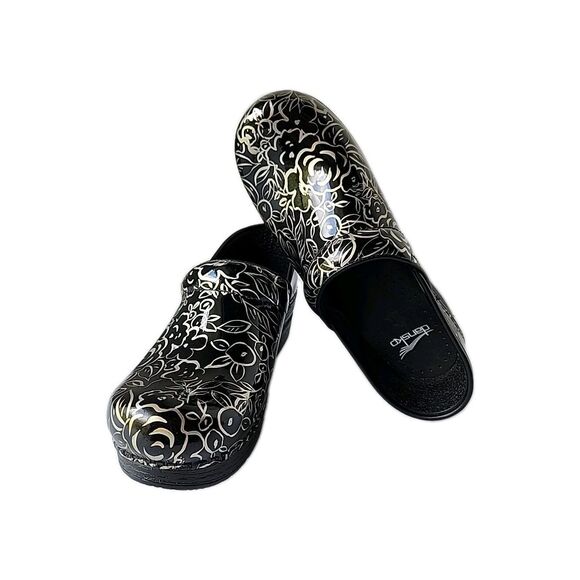 Dansko Professional Clog Patent Leather Metallic Rose EU Size 38 US 7.5 8 - Picture 1 of 9